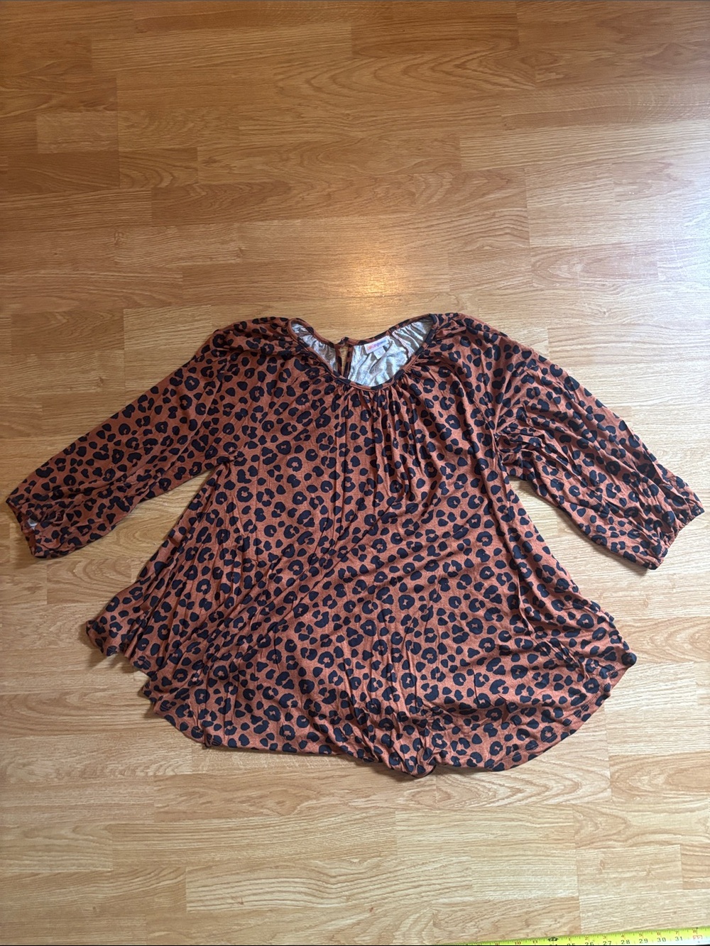 LuLaRoe Rust and Black Leopard Print Tunic